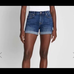 7 For All Mankind Rise Midroll Jean Shorts